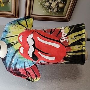 STONES tie dye tee shirt size small tour  2021 the Rolling Stones